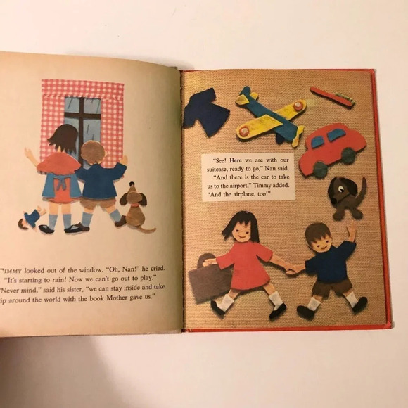 Vintage 1964 Wonder Book Around The  World Cut Out Book - Picture 8 of 16